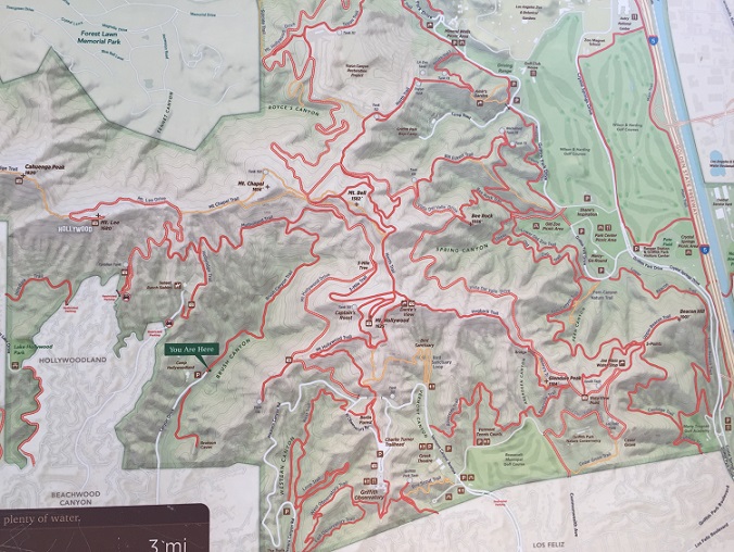 Picture of Map of Griffiths Park trails